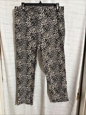 Van Heusen Girls' Leopard Print Leggings - Black & Cream